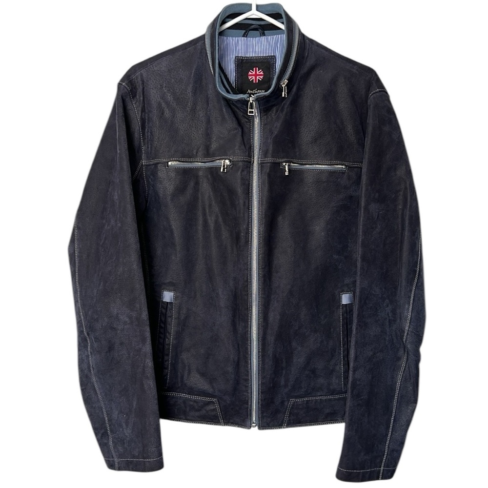 Anthony of London Leather Suede Jacket Men’s Size Small Beautiful!